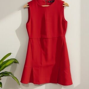 Zara Red Sleeveless Dress